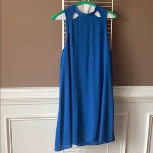 Blue Chiffon Dress